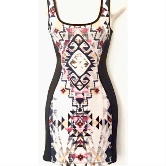 Dresses & Skirts - Color Block Geometric Dress